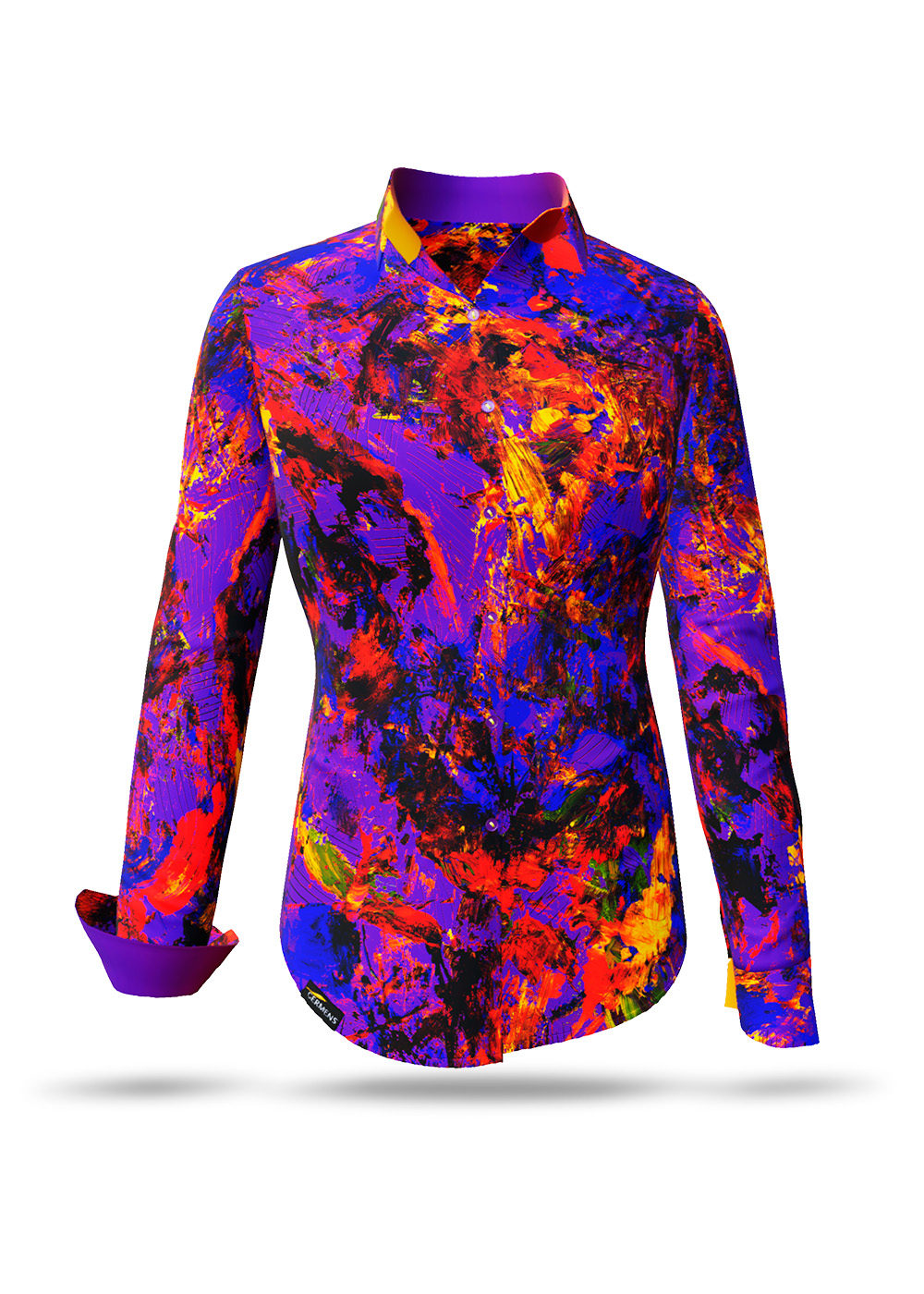 lila Hemdbluse Damen AIXON von GERMENS artfashion