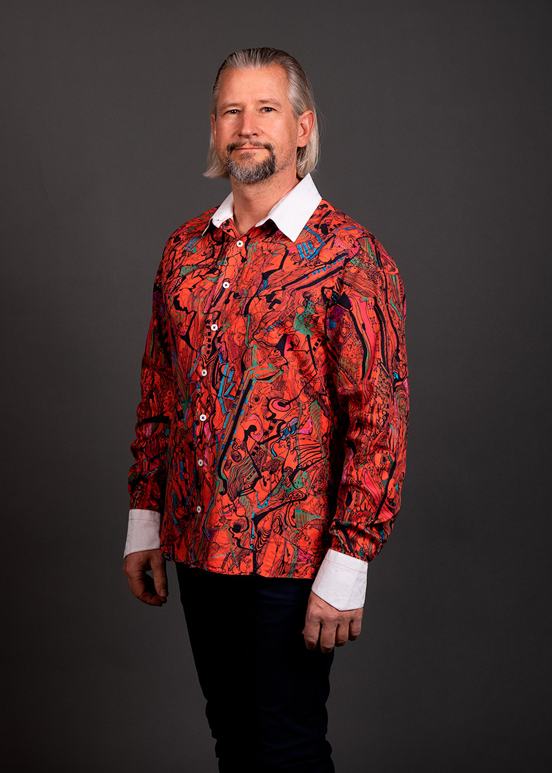 Camisa roja para hombre REDTRAIN de GERMENS artfashion - 100 % algodón - Fabricada en Alemania