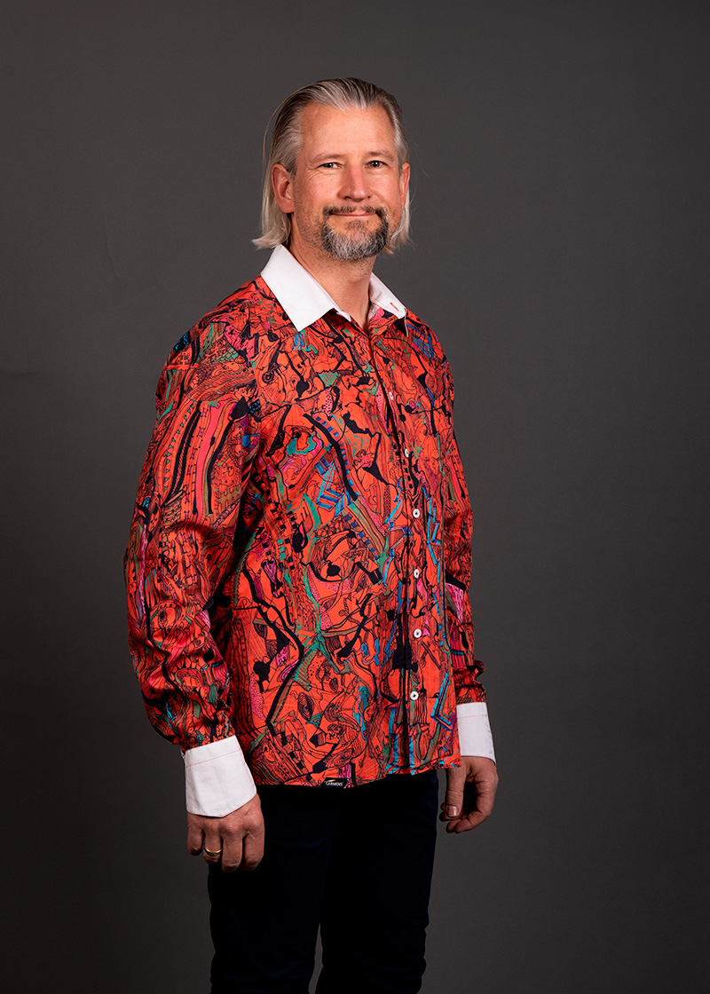 Camisa roja para hombre REDTRAIN de GERMENS artfashion - 100 % algodón - Fabricada en Alemania