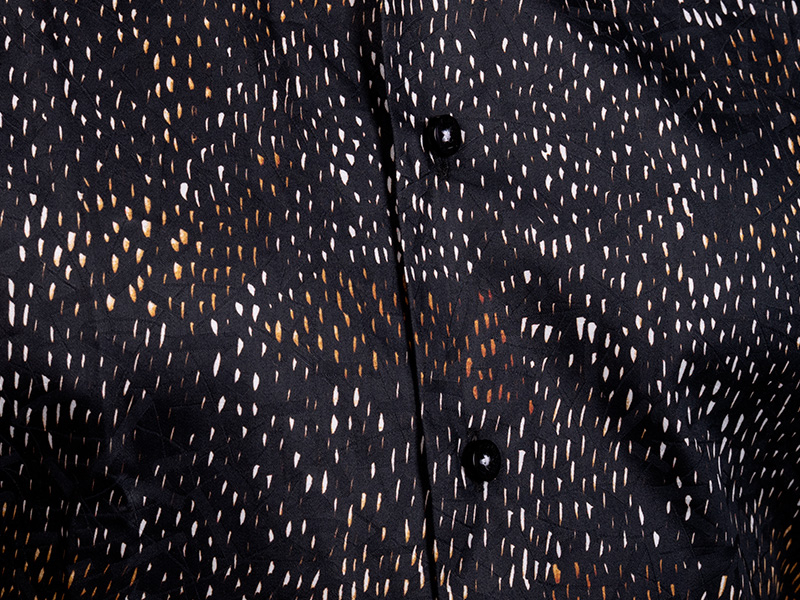 Camisa negra para hombre MOOS de GERMENS artfashion - 100 % algodón - Fabricada en Alemania