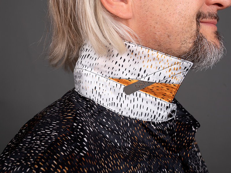 Camisa negra para hombre MOOS de GERMENS artfashion - 100 % algodón - Fabricada en Alemania