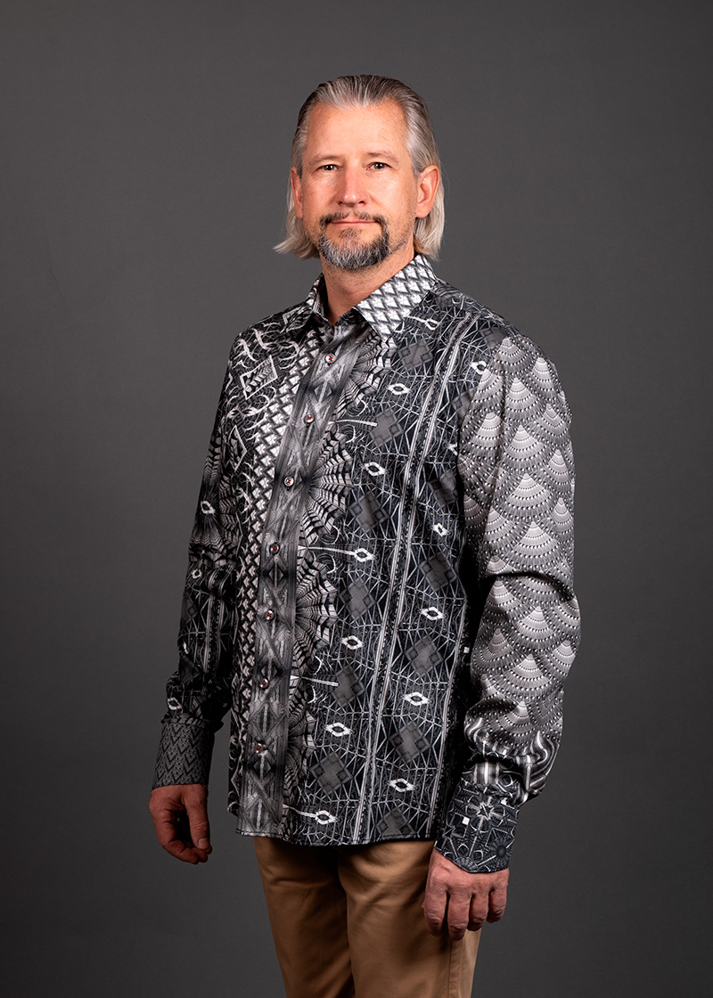 black white gray shirt men's VIADUKT CHEMNITZ by GERMENS artfashion - 100 % cotton - Made in Germany