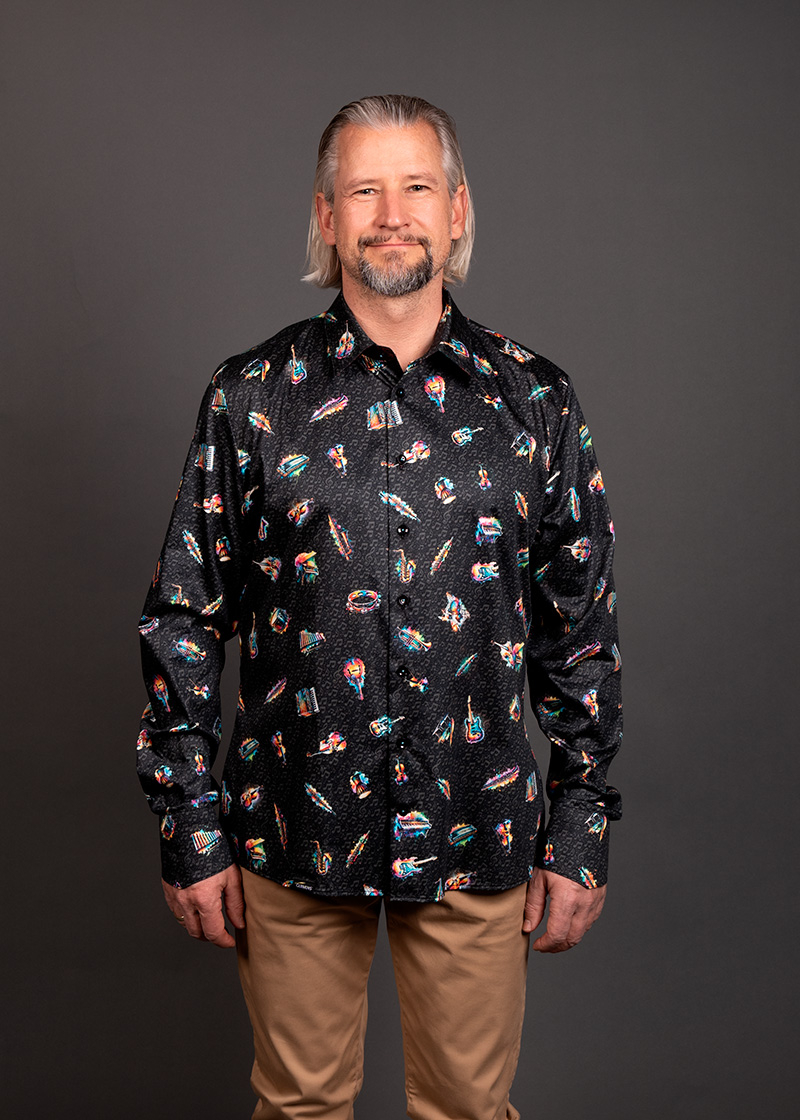 Men's musician shirt SONATA SPECTRUM by GERMENS artfashion - 100 % cotton - Made in Germany