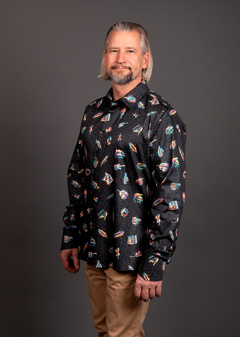 Men's musician shirt SONATA SPECTRUM by GERMENS artfashion - 100 % cotton - Made in Germany