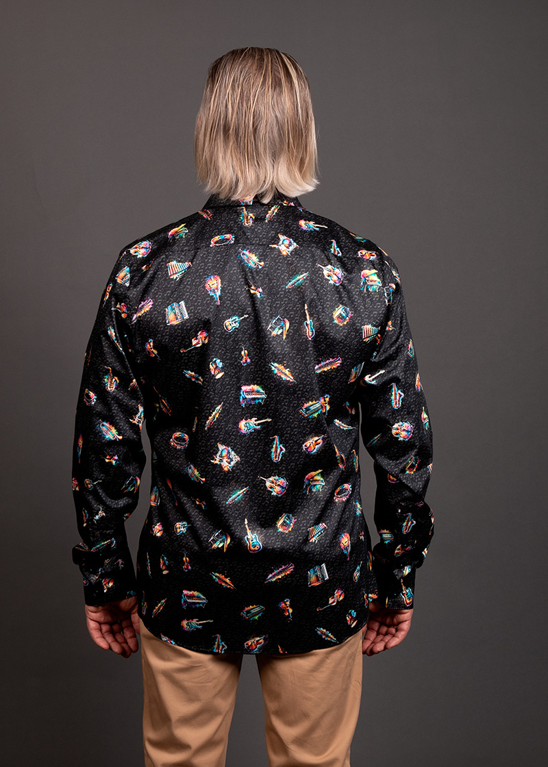 Men's musician shirt SONATA SPECTRUM by GERMENS artfashion - 100 % cotton - Made in Germany