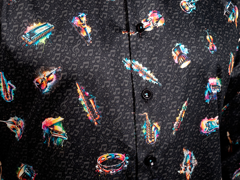 Men's musician shirt SONATA SPECTRUM by GERMENS artfashion - 100 % cotton - Made in Germany