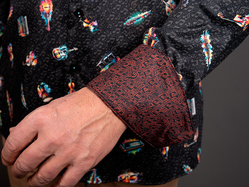 Men's musician shirt SONATA SPECTRUM by GERMENS artfashion - 100 % cotton - Made in Germany