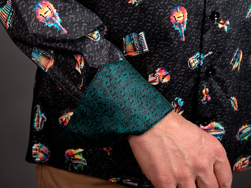 Men's musician shirt SONATA SPECTRUM by GERMENS artfashion - 100 % cotton - Made in Germany