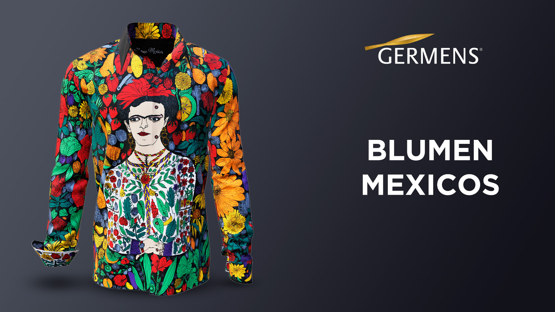 Imagen de portada del vídeo de la camisa para hombre «FLORES DE MÉXICO» de GERMENS artfashion