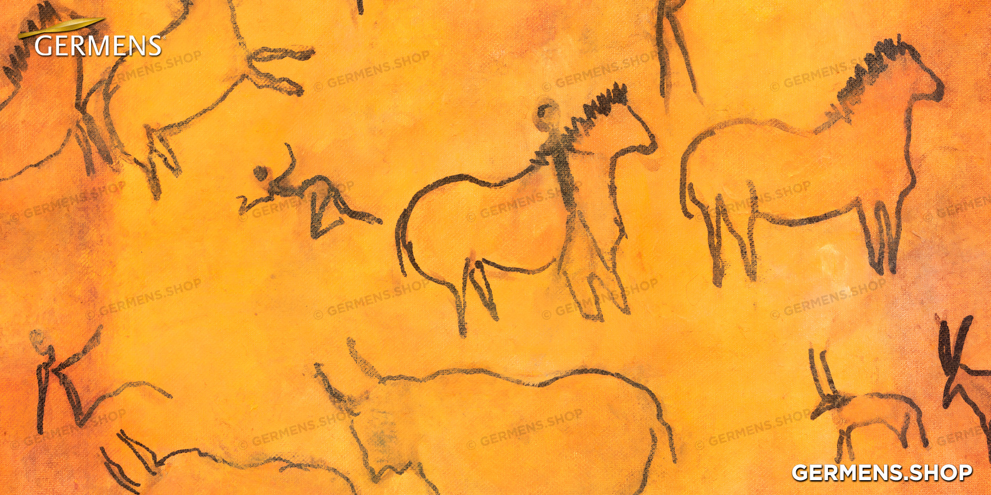 Detalle del diseño CAVEMAN de GERMENS artfashion