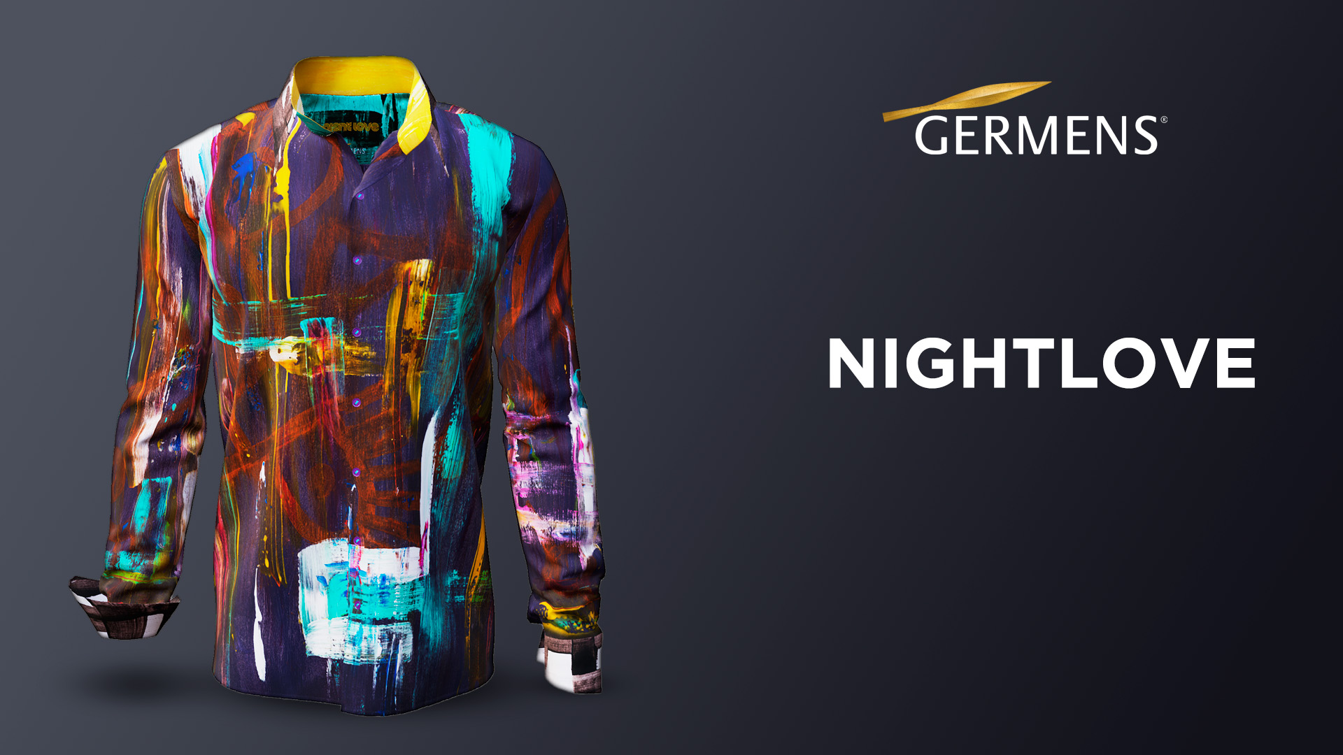 Video zum dunklen Hemd Herren NIGHTLOVE von GERMENS artfashion
