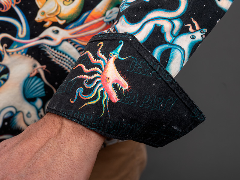 Camisa de colores para hombre DEEPSEA PARTY de GERMENS artfashion - 100 % algodón - Fabricada en Alemania