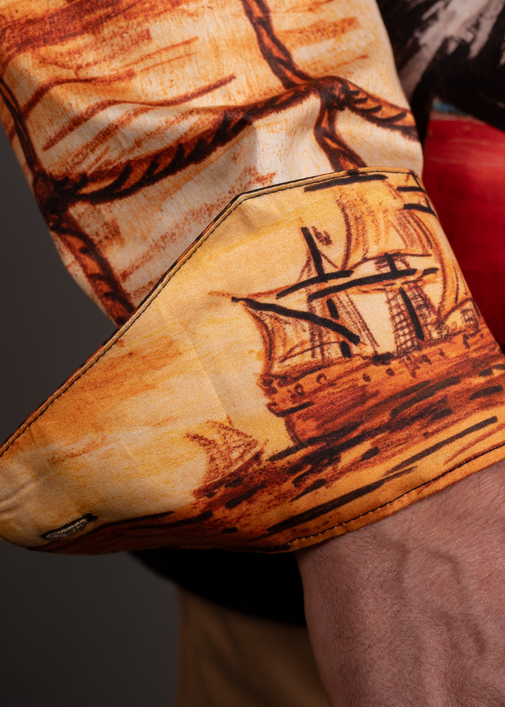 Buntes Hemd Herren mit Schiffen NAVES von GERMENS artfashion