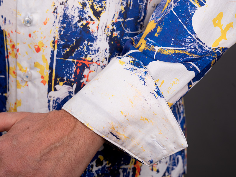 Camisa azul y blanca para hombre NOTIBANA de GERMENS artfashion - 100 % algodón - Fabricada en Alemania