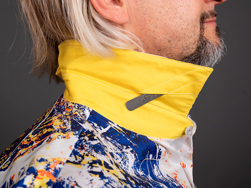 Camisa azul y blanca para hombre NOTIBANA de GERMENS artfashion - 100 % algodón - Fabricada en Alemania