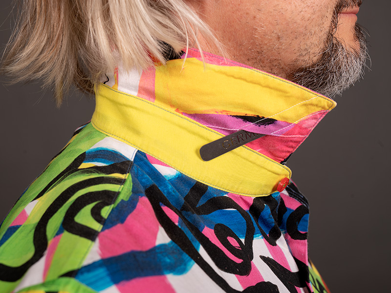 Camisa de ocio estampada ROLLER COASTER de GERMENS artfashion - 100 % algodón - Fabricada en Alemania