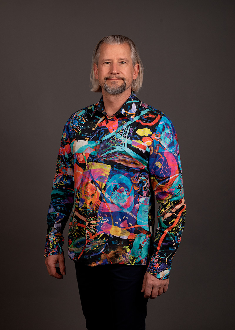 Camisa de ocio a rayas ANNAS MEER de GERMENS artfashion - 100 % algodón - Fabricada en Alemania