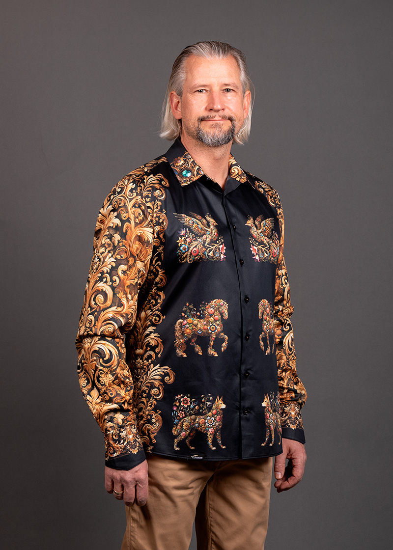 Camisa barroca para hombre BAROQUENT de GERMENS artfashion - 100 % algodón - Fabricada en Alemania