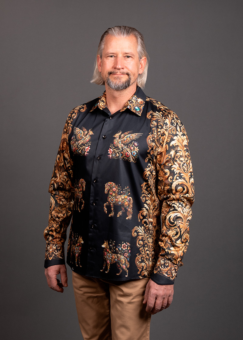 Camisa barroca para hombre BAROQUENT de GERMENS artfashion - 100 % algodón - Fabricada en Alemania