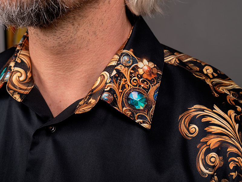 Camisa barroca para hombre BAROQUENT de GERMENS artfashion - 100 % algodón - Fabricada en Alemania