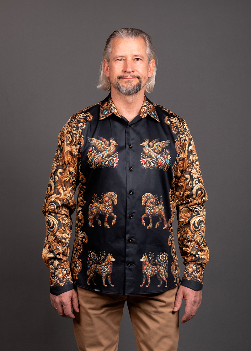 Camisa barroca para hombre BAROQUENT de GERMENS artfashion - 100 % algodón - Fabricada en Alemania