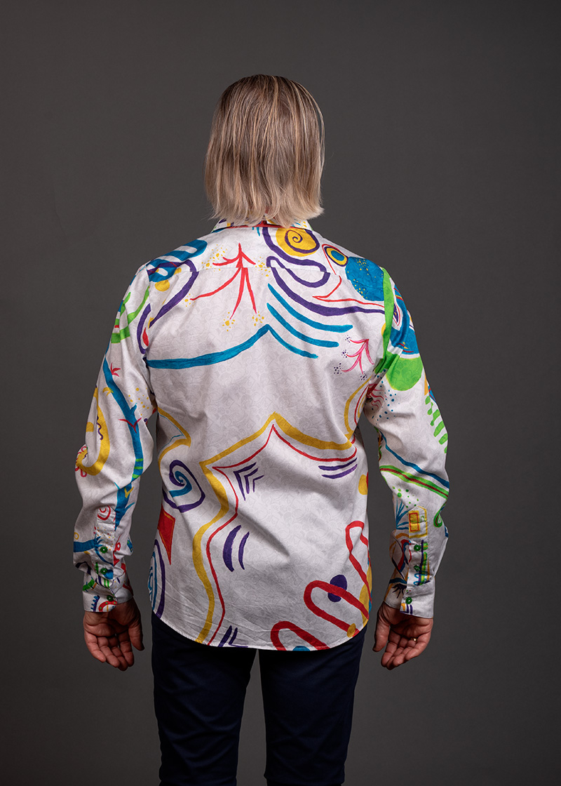 Camisa de colores para hombre NAYMA de GERMENS artfashion - 100 % algodón - Fabricada en Alemania