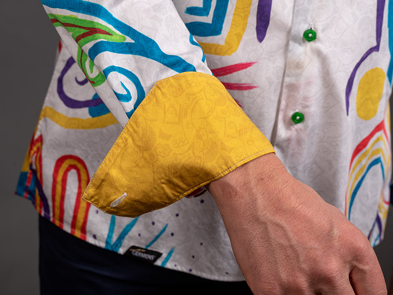 Camisa de colores para hombre NAYMA de GERMENS artfashion - 100 % algodón - Fabricada en Alemania