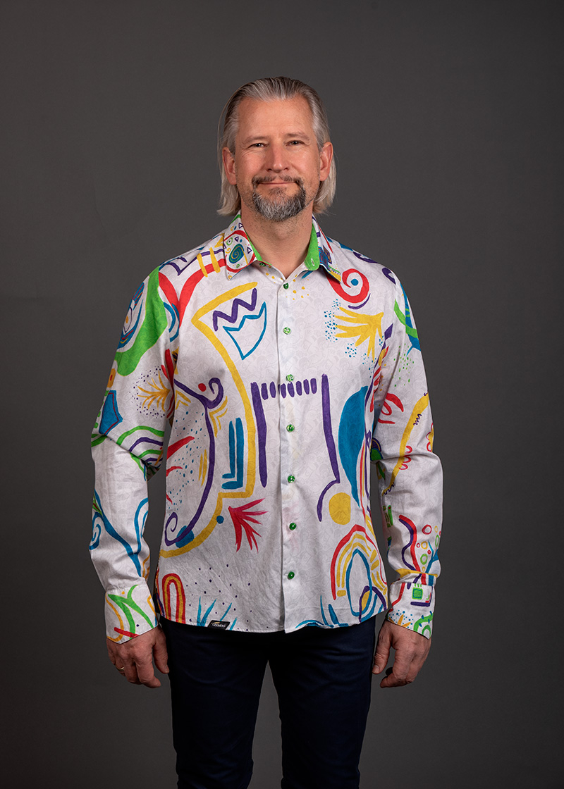 Camisa de colores para hombre NAYMA de GERMENS artfashion - 100 % algodón - Fabricada en Alemania