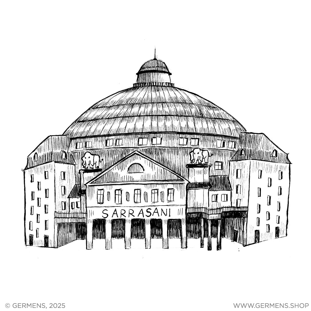 Circo Sarrasani: antiguo recinto ferial fundado por Hans Stosch-Sarrasani 