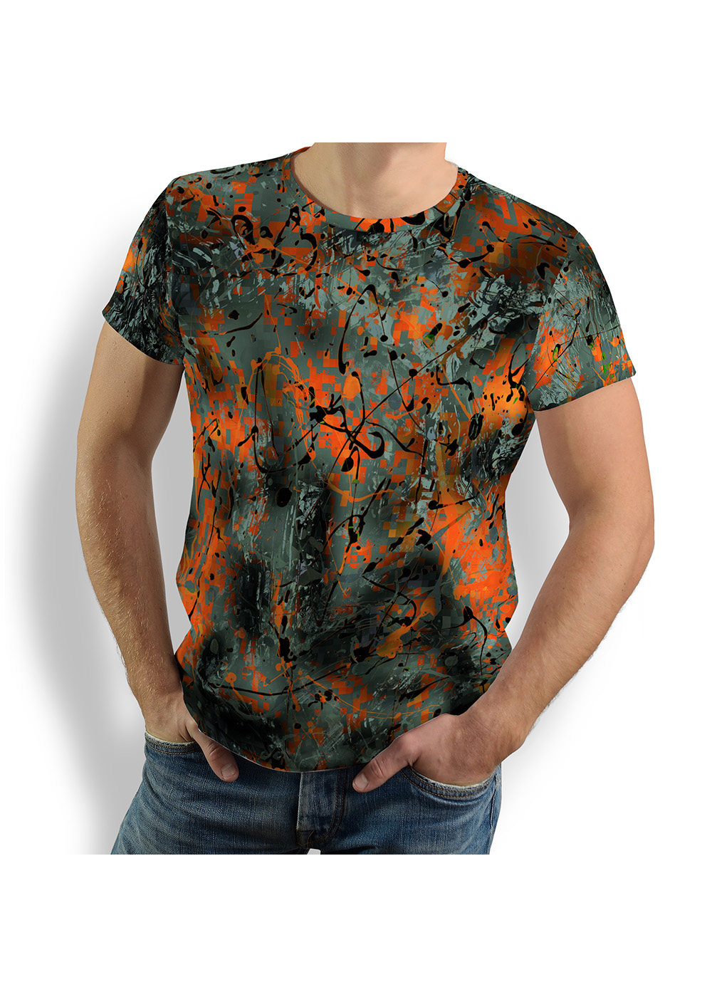 dunkles T-Shirt Herren TARNA SOL von GERMENS artfashion