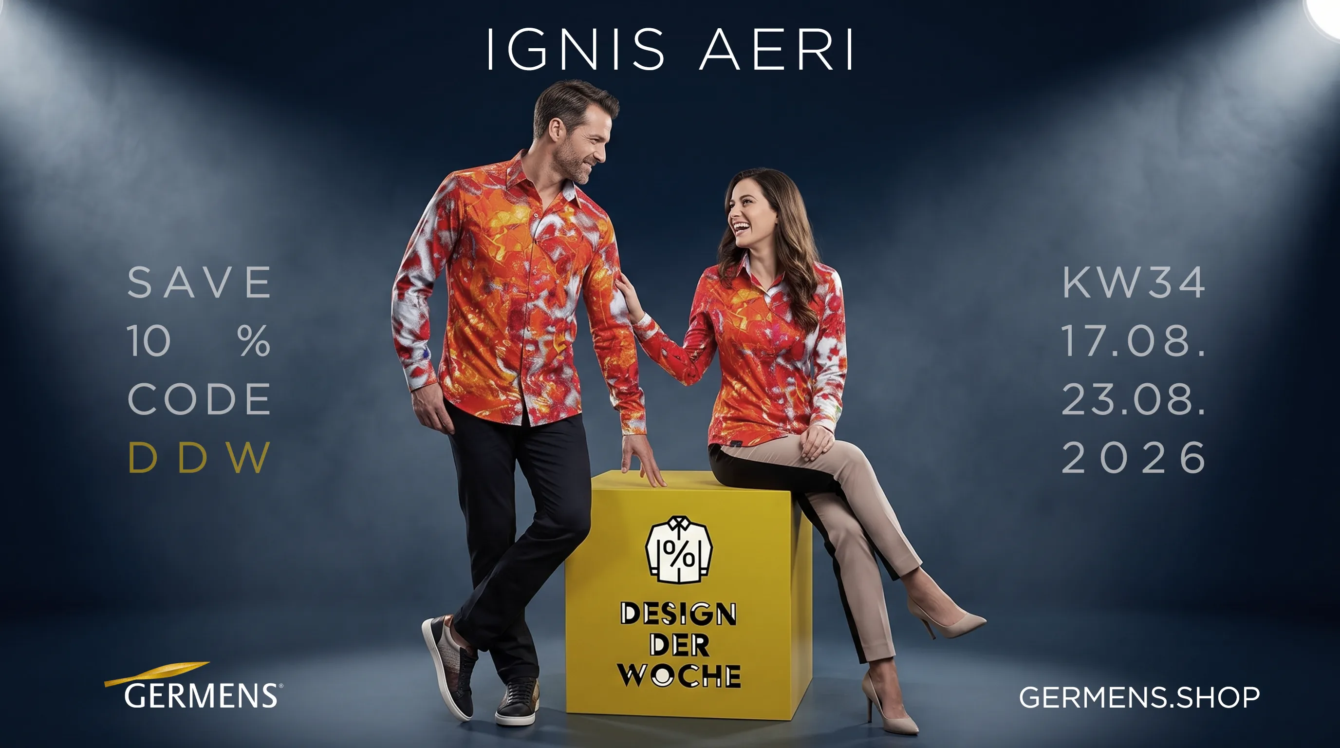 GERMENS Design der Woche – Langarmhemd und Bluse, 10 % Rabatt mit Code DDW