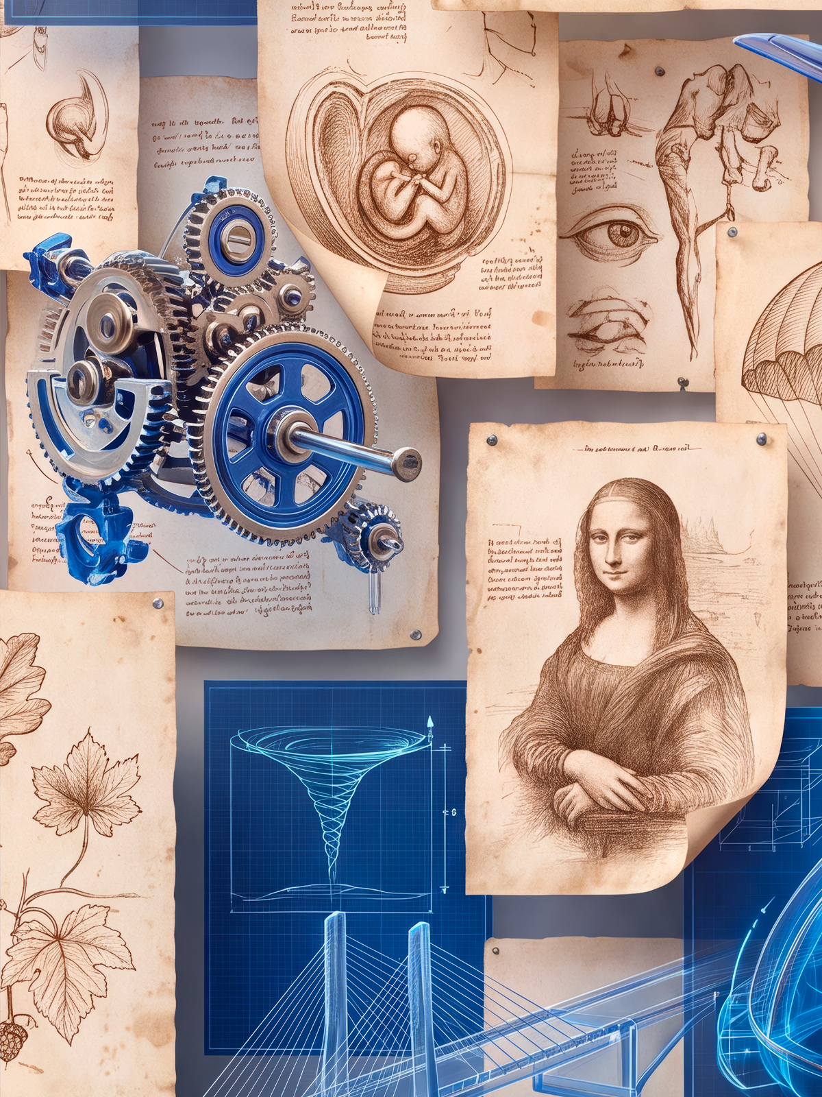 Herrenhemd GENIO UNIVERSALE - inspiriert von Leonardo da Vinci