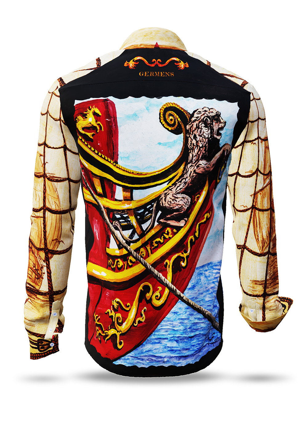 una camisa increíble con barcos NAVES