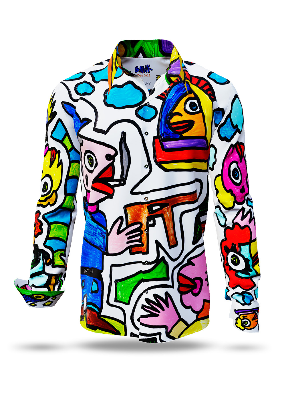 Camisa divertida para hombre de Michael Fisher - «BANKÜBERFALL»