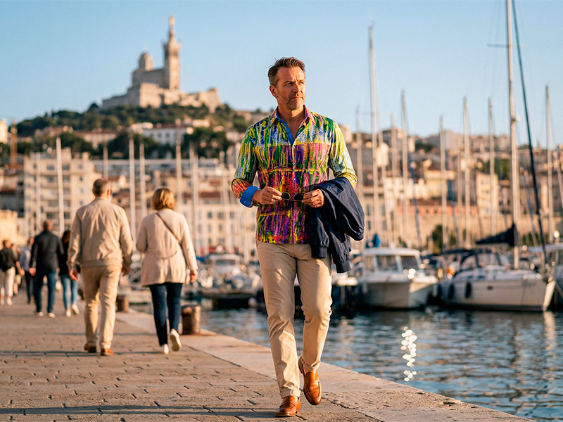 Städtereise Marseille - GERMENS Hemd Fluoro