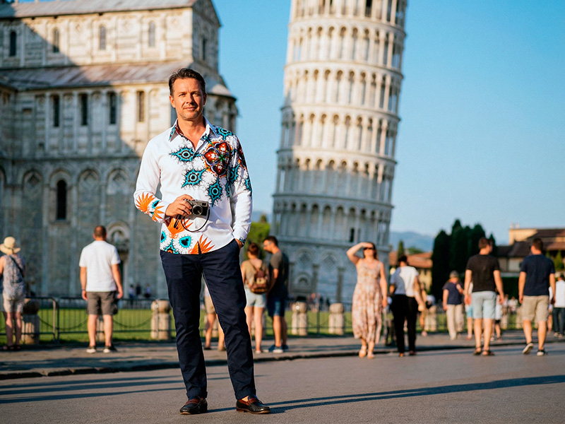 Städtereise Pisa - GERMENS Hemd Apfelmännchen