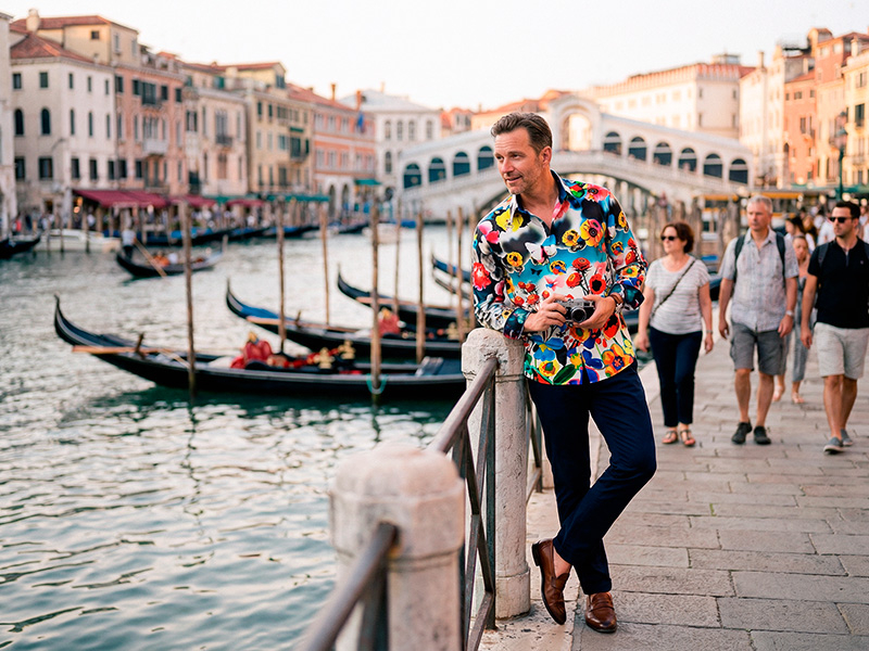 Städtereise Venedig - GERMENS Hemd Flowerdream