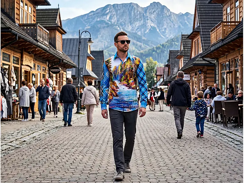 Städtereise Zakopane - GERMENS Hemd BERGIDYLL WASSER