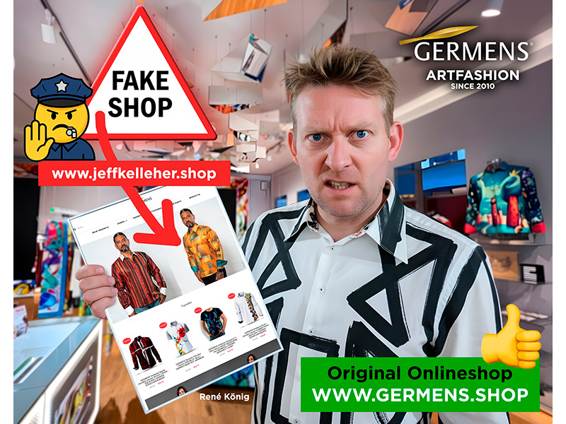 René König ist verärgert über die Fakeshops die GERMENS kopieren