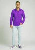 Descubre las camisas de colores para hombre GRAVUR LILAS - 100 % algodón
