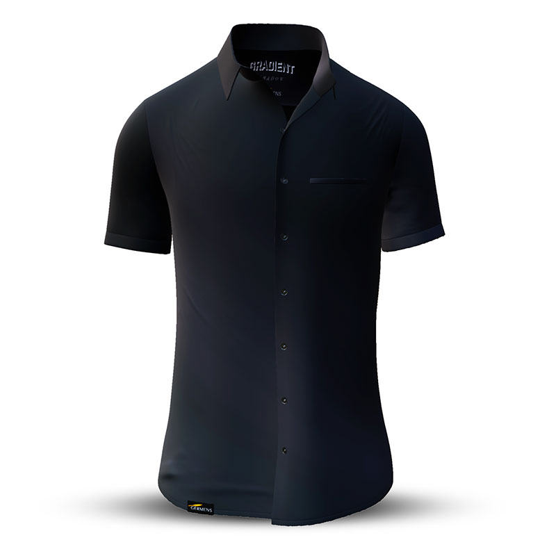 Sommerhemd Herren GRADIENT SHADOW - 100 % Baumwolle - 10 Größen von XS - 6XL - außergewöhnliches Design - feinste Verarbeitung - Stoffe Made in Germany - limitiert und exklusiv