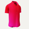 Sommerhemden GRADIENT FLAMINGO – GERMENS artfashion – 100 % Baumwolle - Größe XS