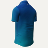 Camisa de manga corta de verano para hombre GRADIENT OCEAN – GERMENS artfashion – 100 % algodón - Talla L