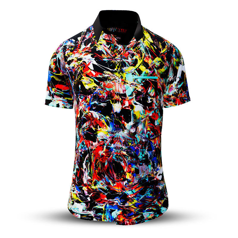 Camisa de verano para hombre SUPERFLASH - 100 % algodón - 10 tallas, de la XS a la 6XL - diseño excepcional - confección de primera calidad - tejidos «Made in Germany» - edición limitada y exclusiva