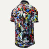 Herrenhemd Kurzarm SUPERFLASH – GERMENS artfashion – 100 % Baumwolle - Größe XXL
