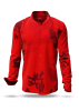 Descubre las camisas de colores para hombre EMBER RED - 100 % algodón