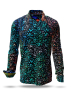Descubre las camisas de colores para hombre FLOREL NOIR - 100 % algodón