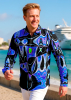 Herren Hemden Langarm CHICAGO FUNKY – GERMENS artfashion – 100 % Baumwolle - Größe L