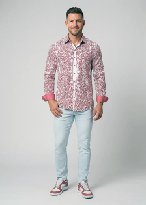 Descubre las camisas de colores para hombre de PORTE NOTRE DAME PARIS ROI -...
