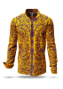 Descubre las camisas de colores para hombre PORTE NOTRE DAME PARIS JAUNE - 100 % algodón